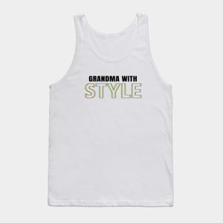 Grandma With Style in white Tank Top